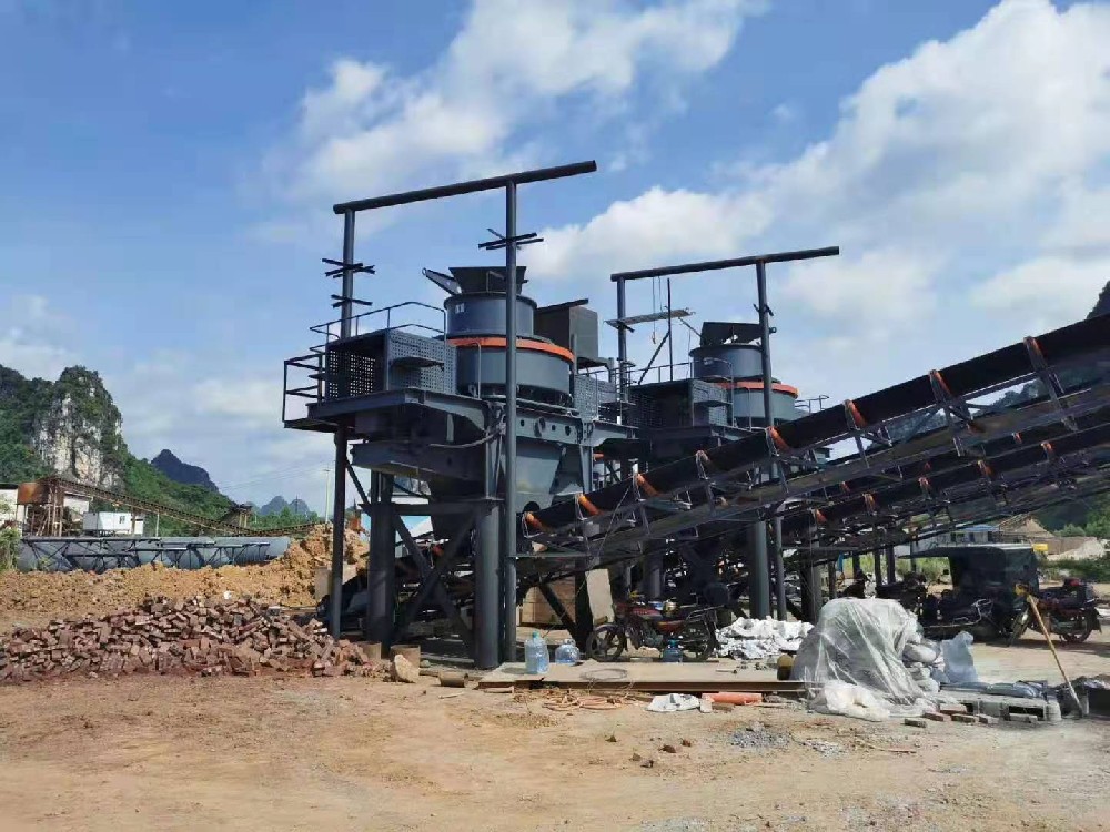 湖北客户购买豫矿智能的矿山砂石设备现场